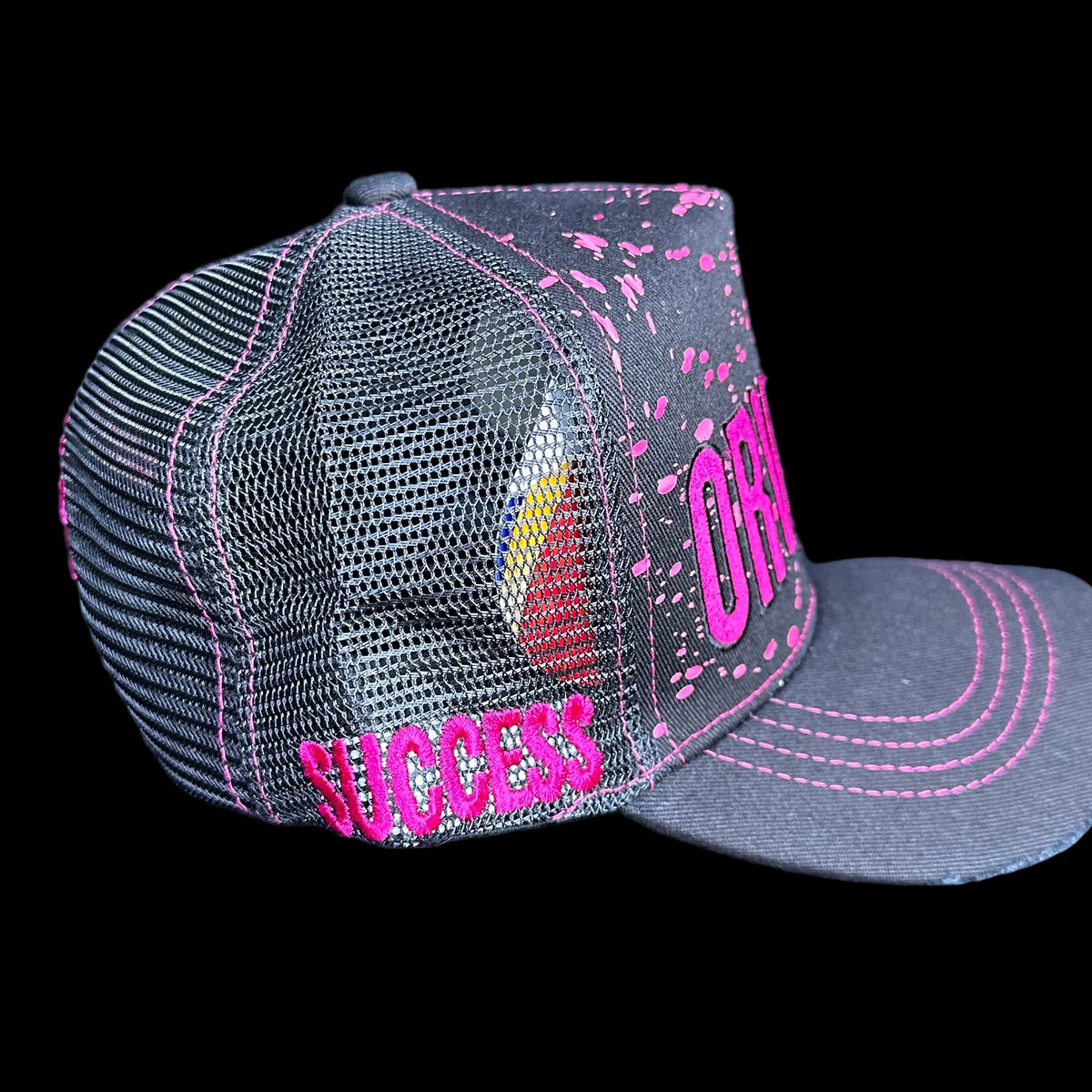 BLACK & PINK ORIG ORVENTO “SPLTR” CAP